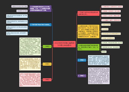 2022年教师招聘公基高频500题之单选题46