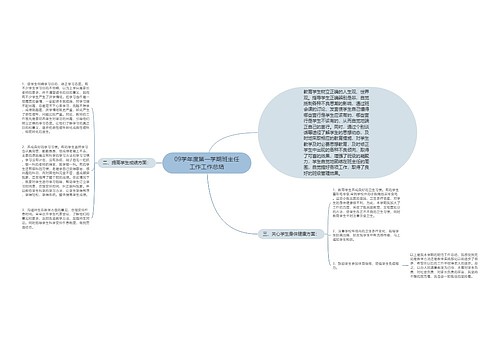 09学年度第一学期班主任工作工作总结