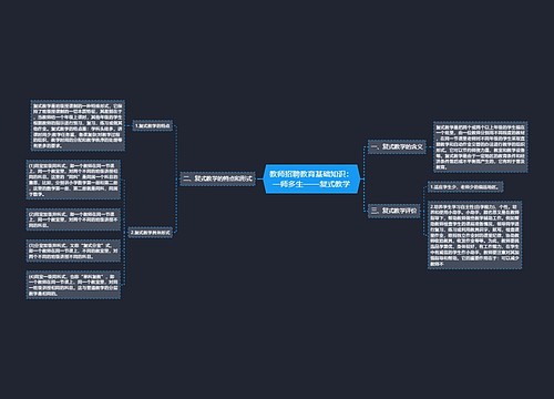 教师招聘教育基础知识：一师多生——复式教学