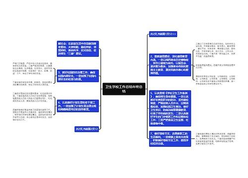 卫生学校工作总结年终总结