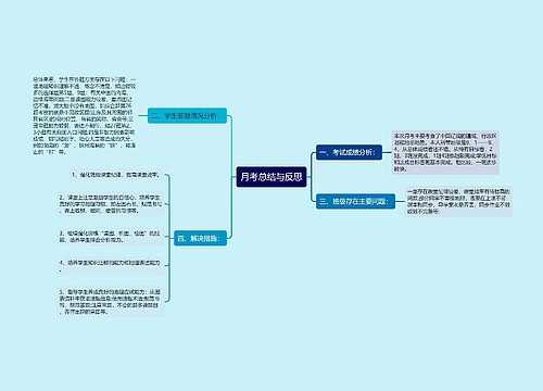 月考总结与反思