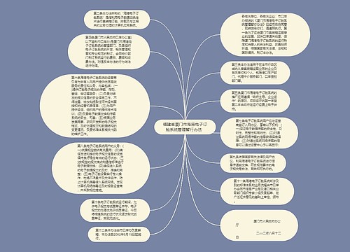 福建省厦门市海港电子订舱系统管理暂行办法  