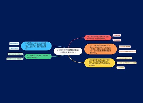 2022年教师招聘教综基础知识幼儿易错题43