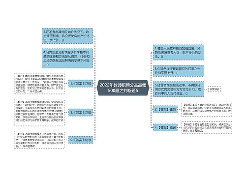 2022年教师招聘公基高频500题之判断题5