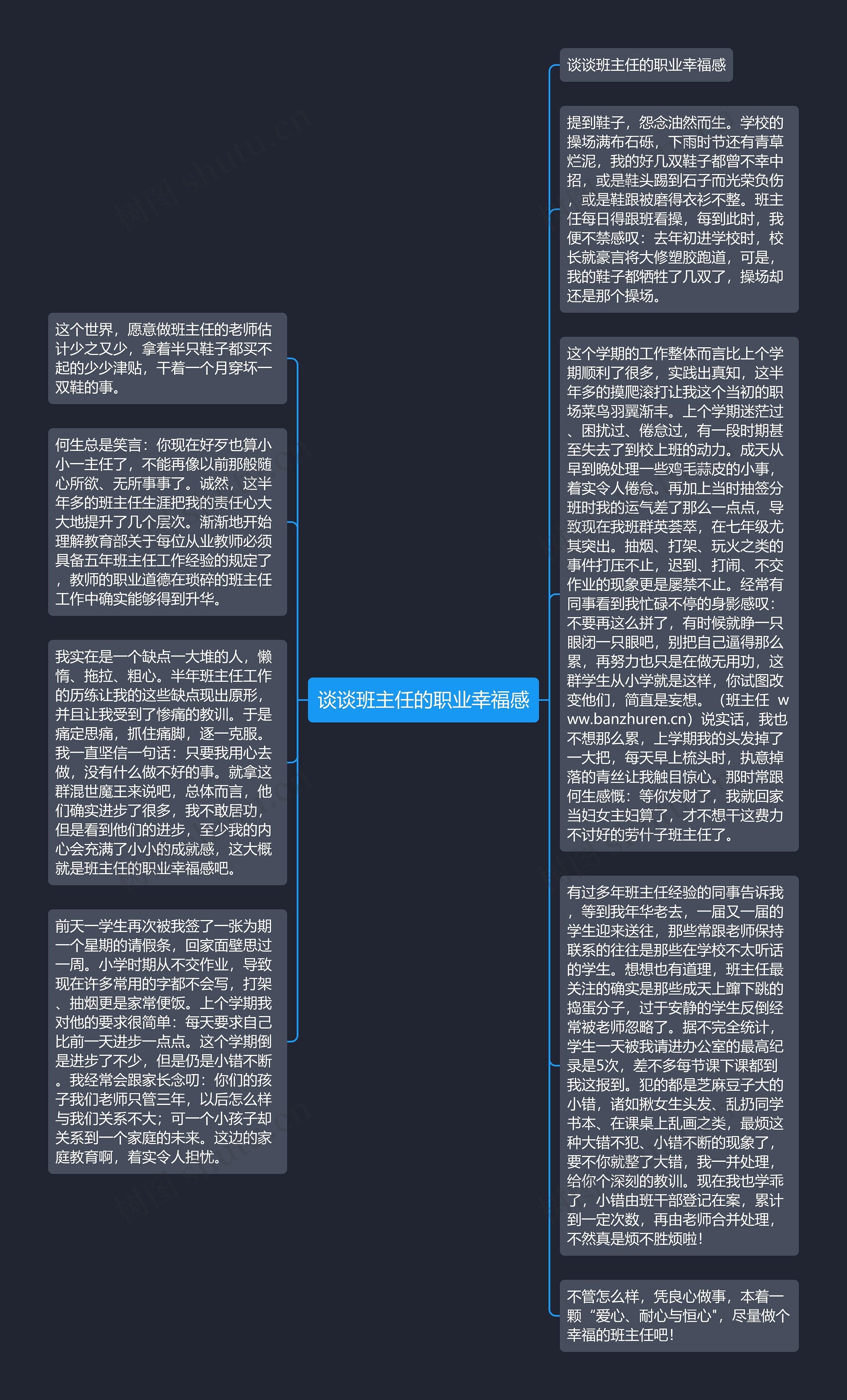 谈谈班主任的职业幸福感