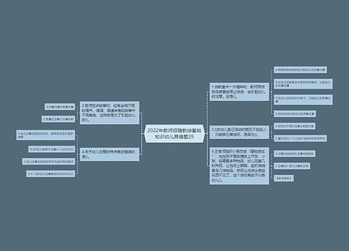 2022年教师招聘教综基础知识幼儿易错题29