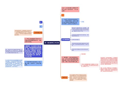 高一政治教师工作总结