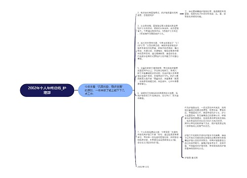 2002年个人年终总结_护理部