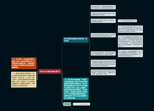 对转关运输货物的报关