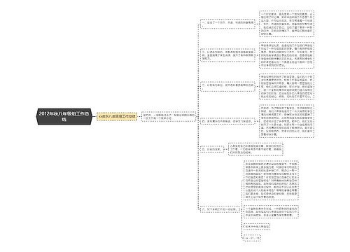 2012年秋八年级组工作总结