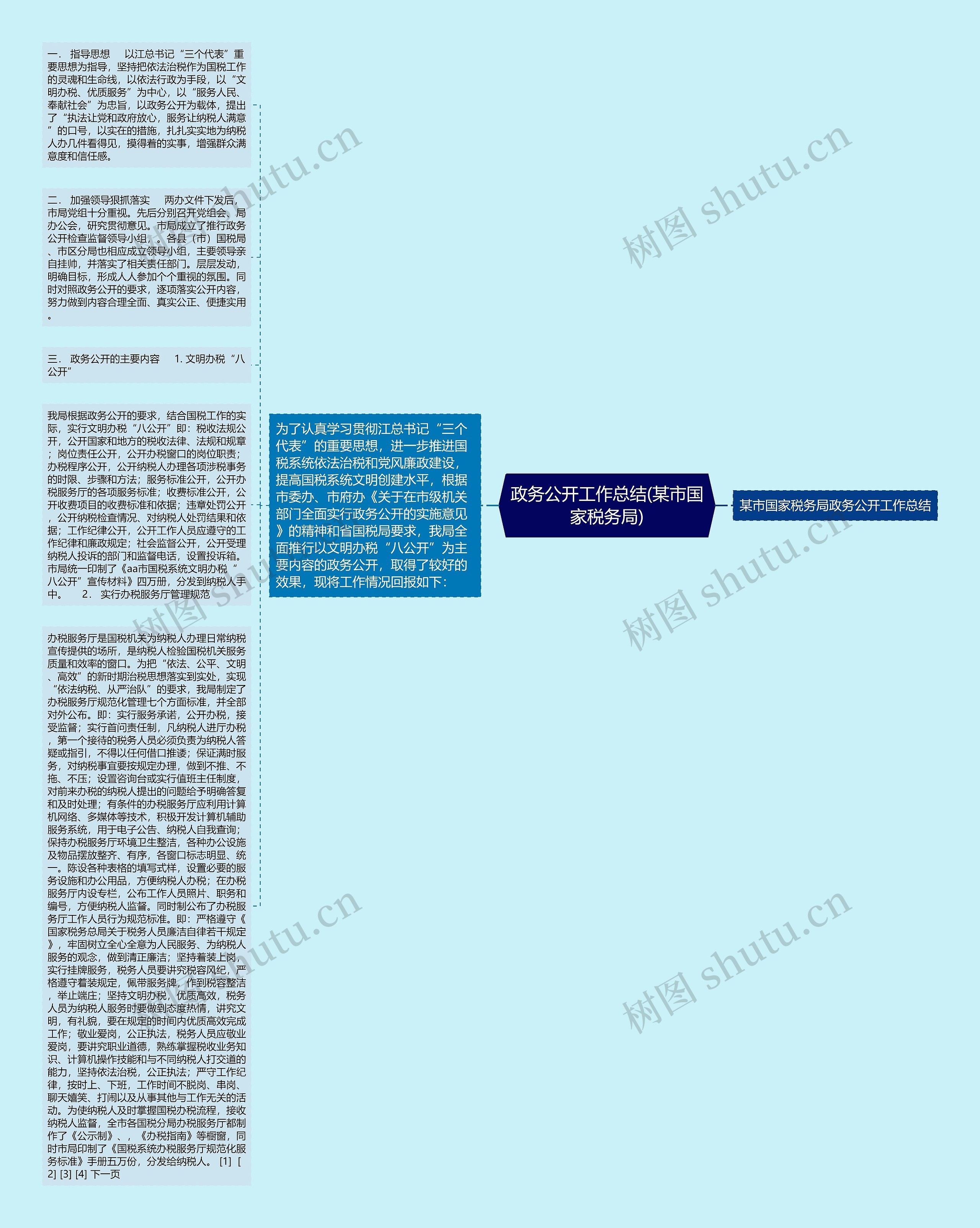 政务公开工作总结(某市国家税务局)