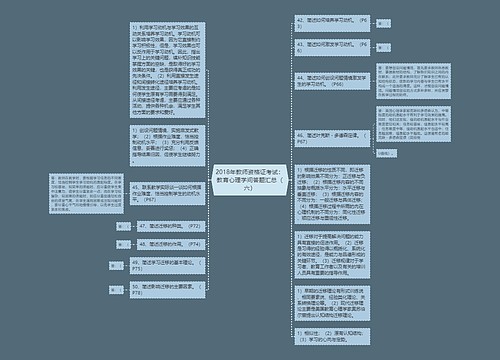 2018年教师资格证考试：教育心理学问答题汇总（六）