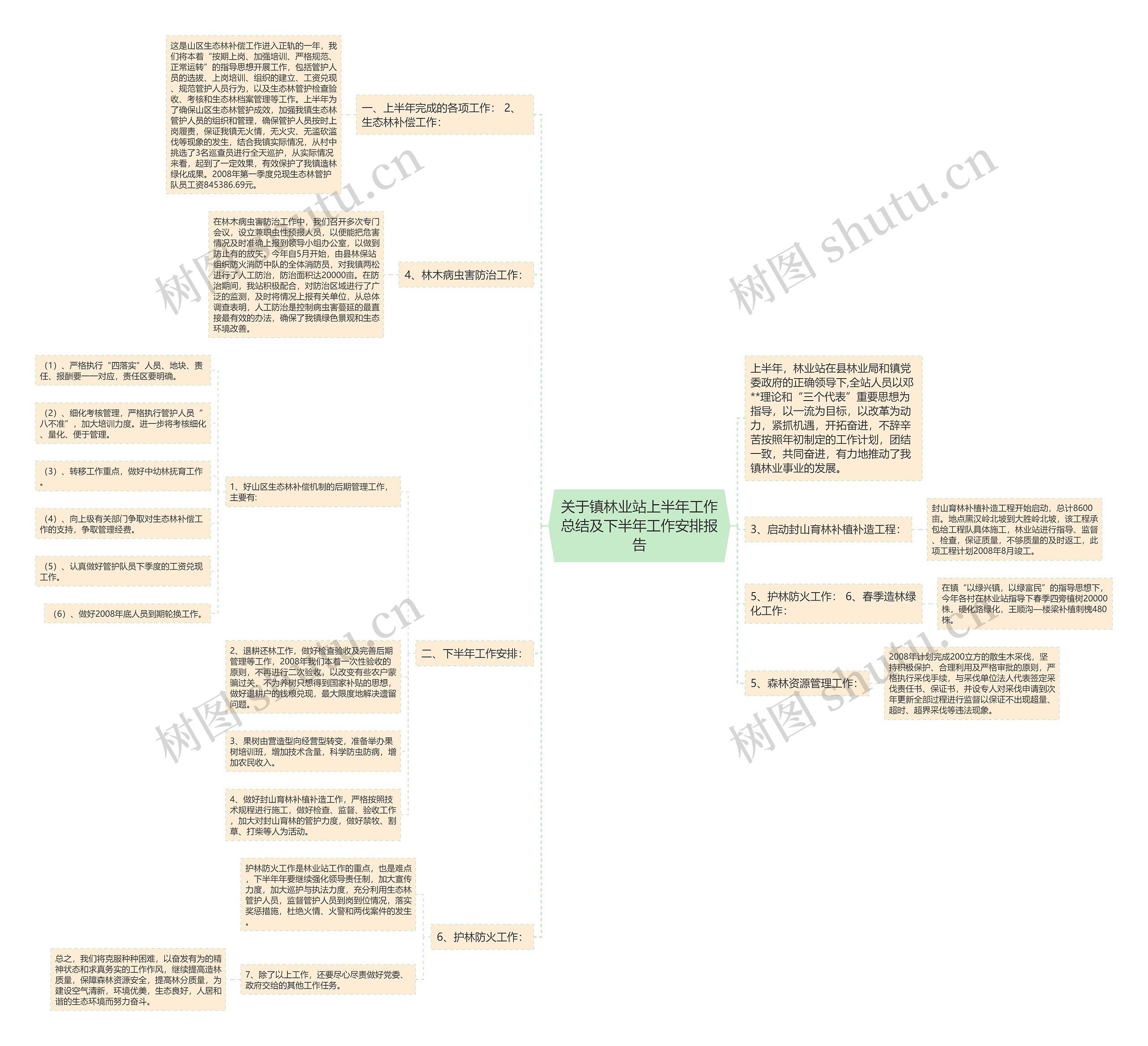 关于镇林业站上半年工作总结及下半年工作安排报告 关于镇林业站上半年工作总结及下半年工作安排报告