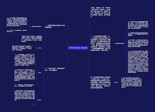 2012年少先队工作总结
