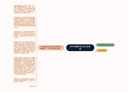 2012年数学系工会工作总结