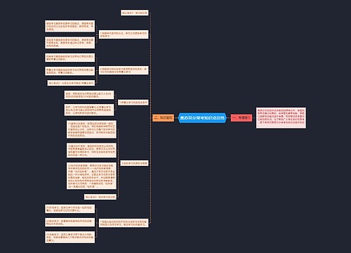 奥苏贝尔常考知识点总结