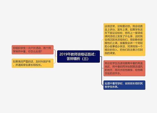 2019年教师资格证面试：答辩精析（三）