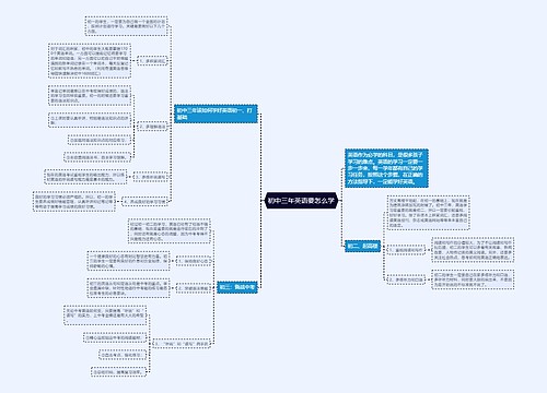 初中三年英语要怎么学