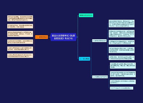 基金从业资格考试《私募股权投资》考点(16)