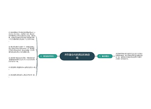 并列复合句的用法归纳总结