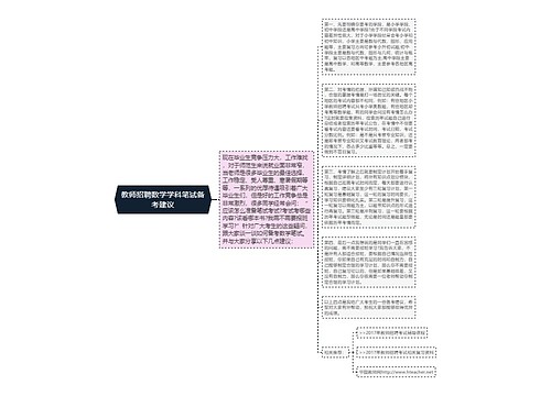 教师招聘数学学科笔试备考建议 教师招聘数学学科笔试备考建议
