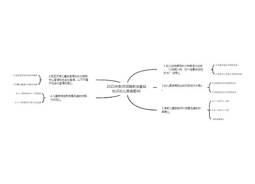 2022年教师招聘教综基础知识幼儿易错题46