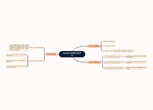 champion的用法总结大全