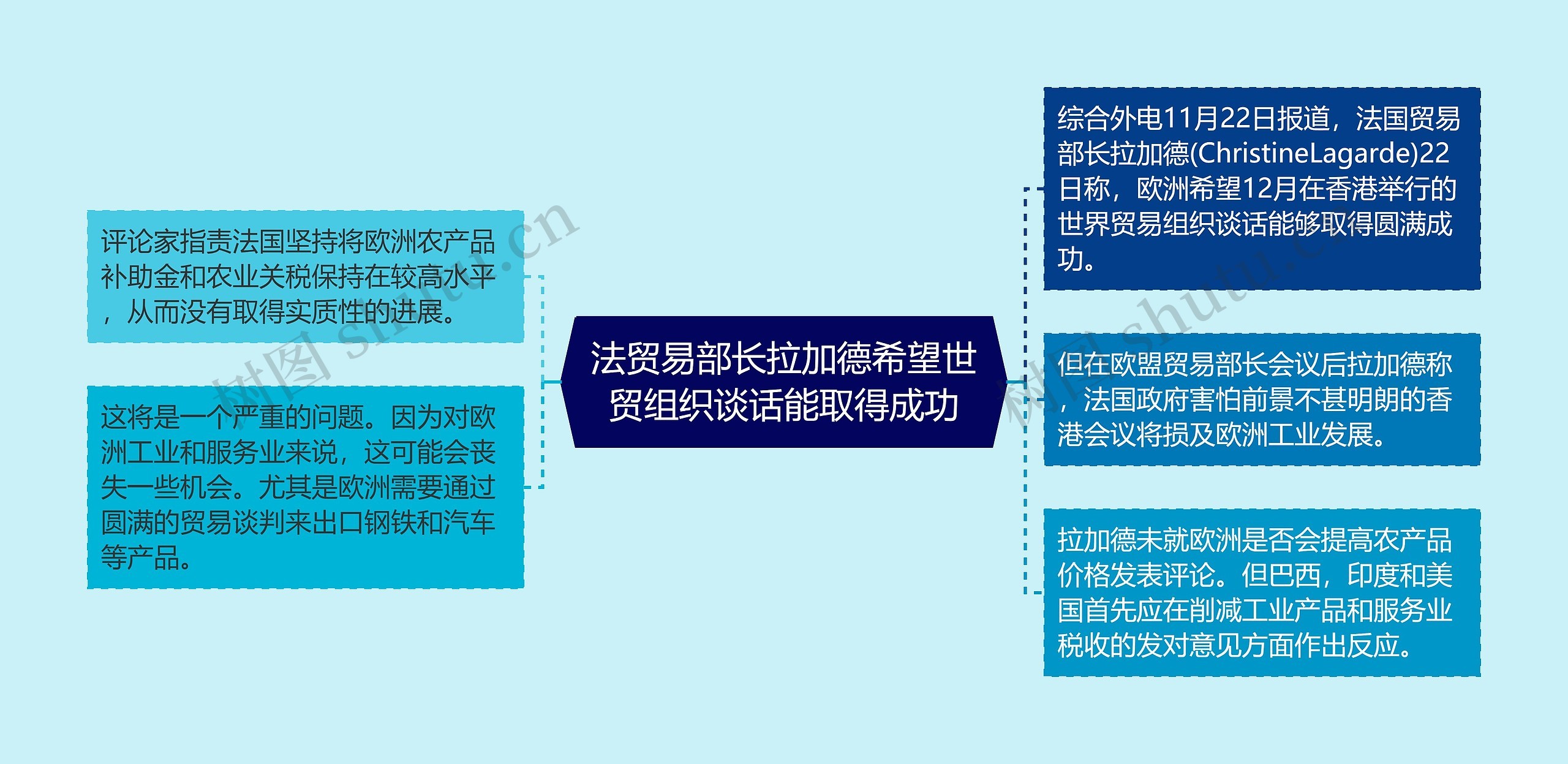 法贸易部长拉加德希望世贸组织谈话能取得成功