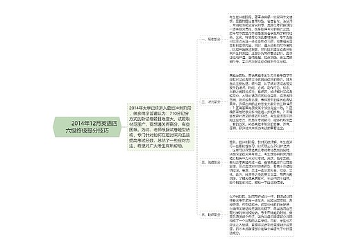         	2014年12月英语四六级终极提分技巧