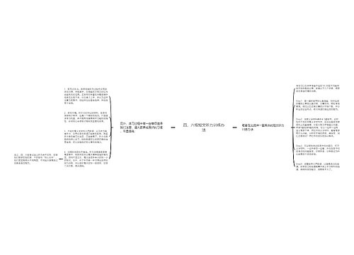 四、六级短文听力训练办法