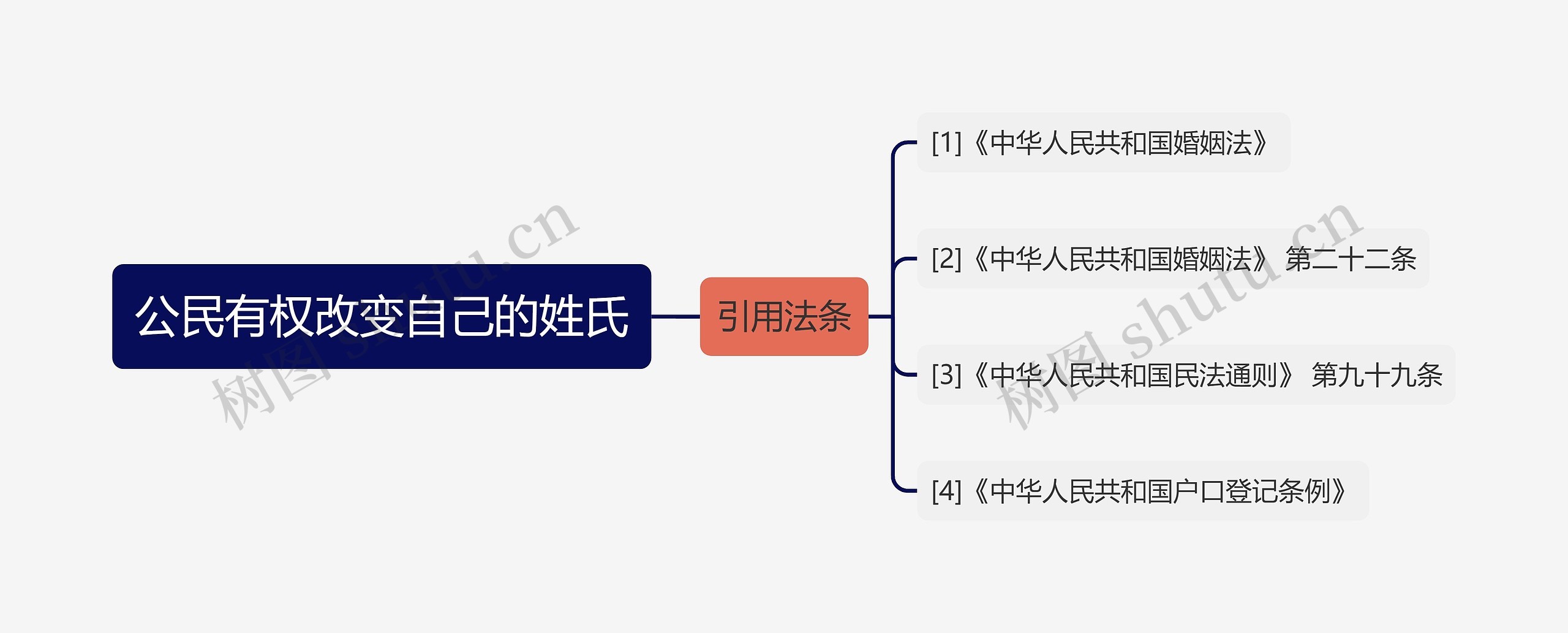 公民有权改变自己的姓氏思维导图