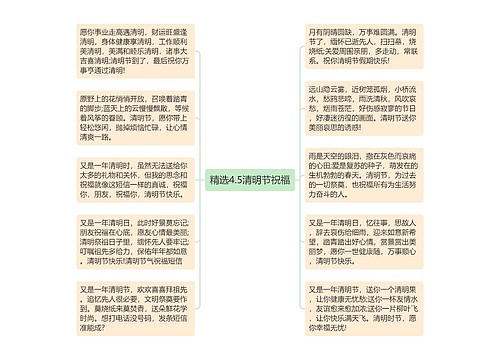 精选4.5清明节祝福