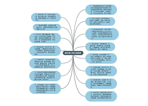 猴年除夕跨年祝福语思维导图