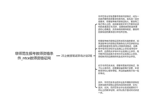 非师范生报考教师资格条件_ntce教师资格证网