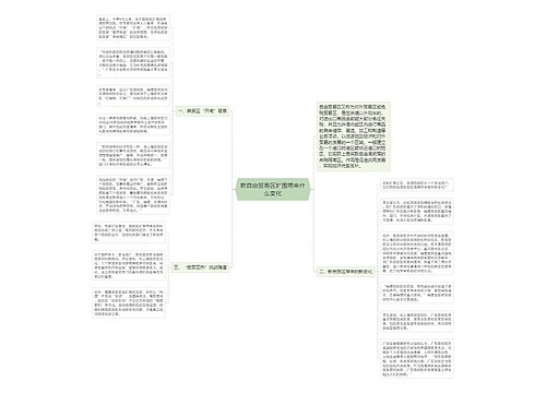 新自由贸易区扩围带来什么变化