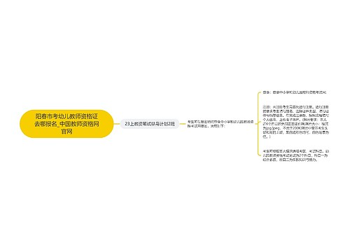 阳春市考幼儿教师资格证去哪报名_中国教师资格网官网