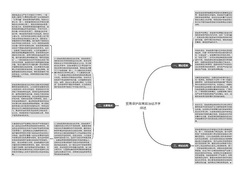 贸易保护政策政治经济学综述