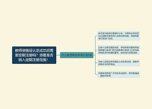 教师资格证认定成功后需要定期注册吗？须看是否纳入定期注册范围！