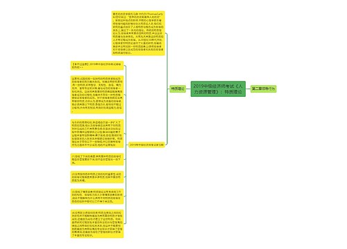 2019中级经济师考试《人力资源管理》：特质理论