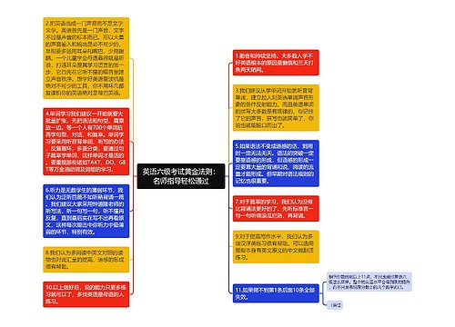 英语六级考试黄金法则：名师指导轻松通过