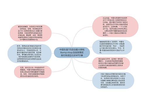 中国东盟7月启动最大降税&amp;nbsp;自由贸易区渐行渐进|||北京WTO事