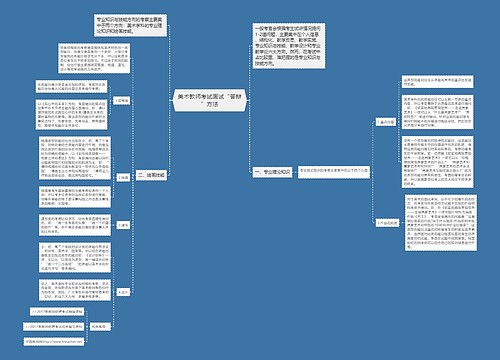 美术教师考试面试“答辩”方法