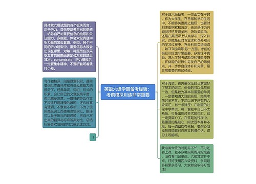 英语六级学霸备考经验：考前模拟训练非常重要