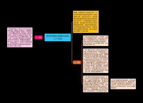 教师招聘面试需要注意的几个方面