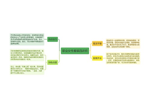 职业女性着装四讲究