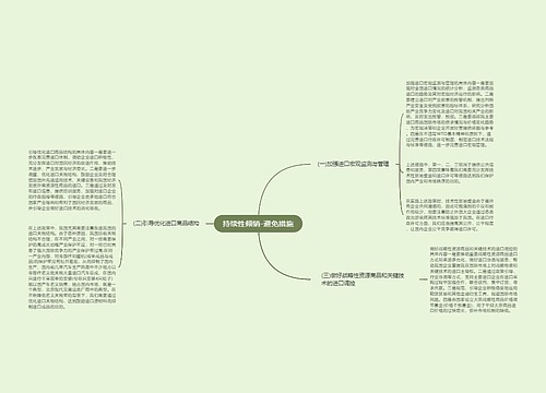 持续性倾销-避免措施