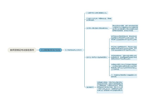 教师资格证考试报名条件