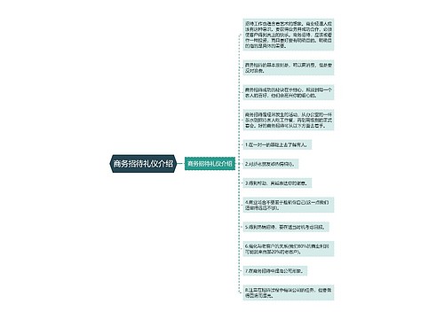 商务招待礼仪介绍