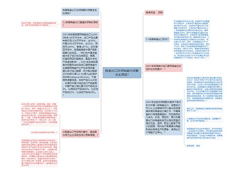 陶瓷出口反倾销案件频繁发生原因?