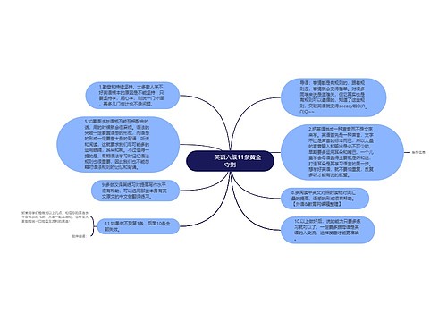         	英语六级11条黄金守则